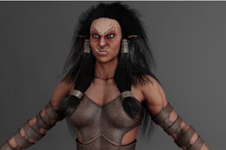 be 3d modeler, humanoid creature model, ue5 control rig, mocap retarget, animate
