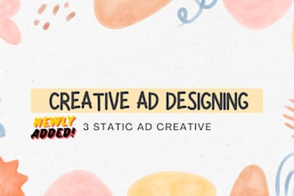 design 3 static ads creative, banner ads design for  ads campaign