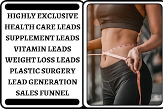 health supplement leads weight loss leads nutrition leads home care landing page