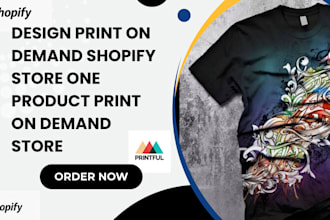 design print on demand shopify store one product print on demand store