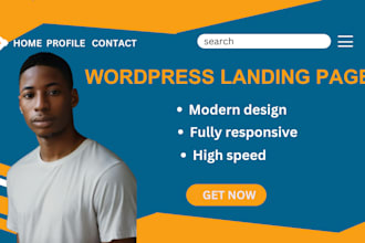 design wordpress landing pages, or complete sale funnels