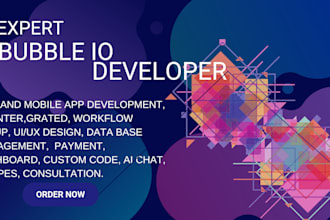 be your expert bubble io developer for android and ios mobile app
