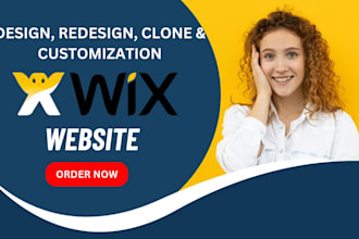 design wix website or wix redesign wix landing page