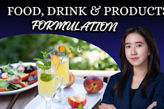 formulate innovative food, drink, and beverage products