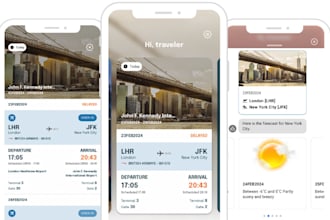build flight booking app, ticket booking app, hotel booking app, traveling app
