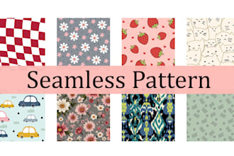design seamless repeat patterns for textile prints