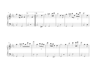 arrange any song for solo piano, with vocal melody if needed