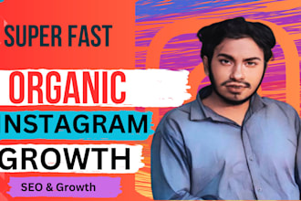 provide super fast organic instagram growth service