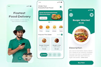 develop social food delivery app, container tracking app, scan to shop app