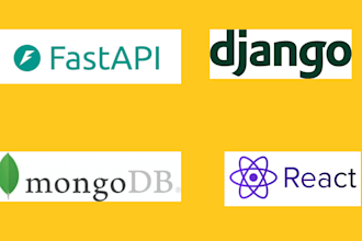 create full stack website using fastapi and react js
