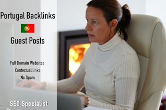 do HQ portuguese SEO contextual backlink on pt website
