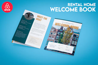 create a stunning welcome book for your airbnb, rental home