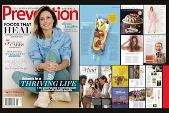 magazine design, catalog, booklet, newsletter, magazine layout, flyer, catalogue