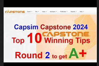 do capsim simulation, capsim reports and presentations