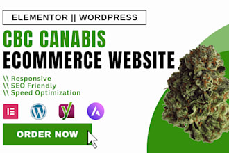 create medical cbd hemp marijuana cannabis ecommerce store website