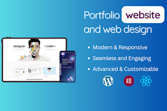cretae portfolio website or personal  bussiness website