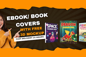 create creative book cover, ebook cover, business book cover