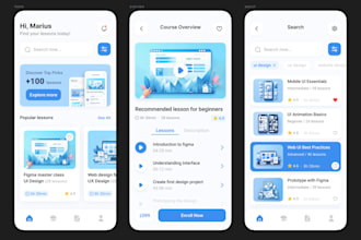 build elearning app, kid learning, quiz app, educational app, online course app