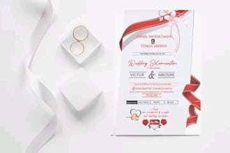 do your wedding invitation funeral obituary card flyer design