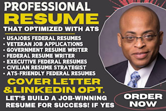 write usajobs, federal resumes and ksa response for military, veteran, civilian