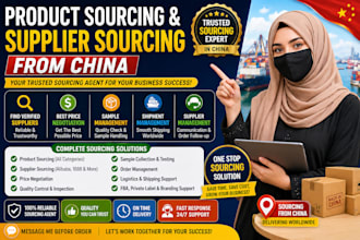 be your china sourcing agent for product and supplier sourcing