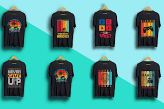do awesome t shirt design typography retro tshirt graphic t shirt designs