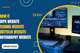 build pixpa,photography,wedding, portfolio websites, show it