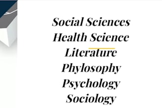 do social science essays, health science, psychology, sociology and literature
