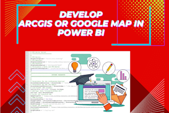 create arcgis or google maps in power bi
