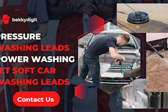 do pressure washing leads power washing, jet, soft, car washing leads