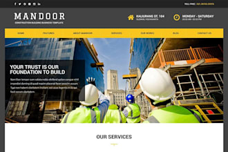 design responsive construction website home renovation website to generate leads