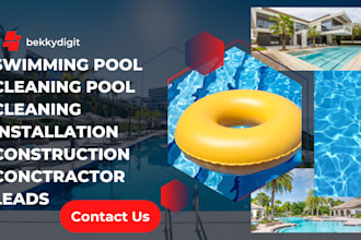 swimming pool cleaning  pool cleaning, installation construction contractor lead