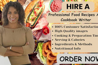 write and design amazing cookbook food recipes recipe ebook writer meal article