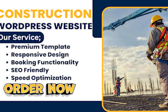 build a professional construction website contractor website