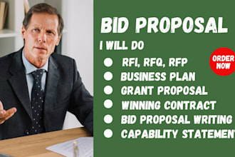 do winning bid proposal research, contract and response to rfp, rfi, rfq