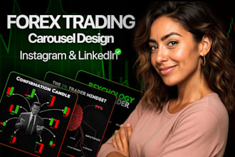 do forex crypto trading carousel post design for instagram and linkedin