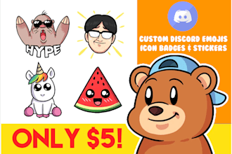 create custom discord emoji, icon, sticker special for you