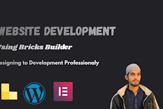 design and develop wordpress website with bricks builder