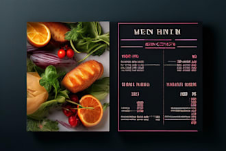 do editable restaurant menu design digital menus price list