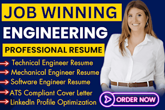 write job winning technical mechanical software engineering resume cover letter