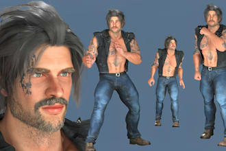 do 3d game character character modeling 3d realistic character unreal engine