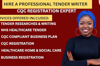 do tender bid writing cqc registration services for healthcare domiciliary care
