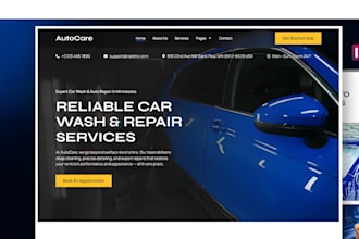 build car repair website auto repair mechanic website automotive booking website