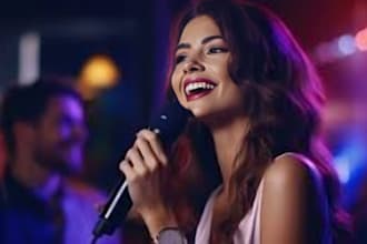 be your female vocalist, compose country music, western music, pop, rock, rnb