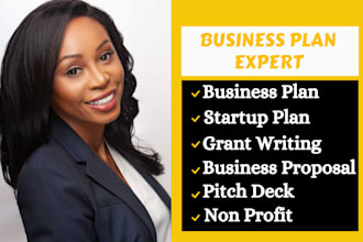 write an investor ready business plan pitch deck and financial plan for startups
