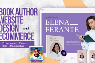 design book author website, author website, ebook website, ebook sales page