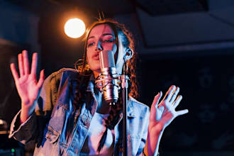be spanish and english female vocalist topliner, harmony edm, hip hop songwriter