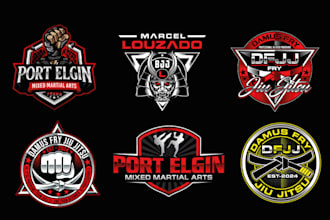 design jiu jitsu, martial arts for logo and t shirt