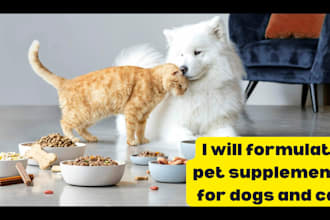 formulate pet supplements for dogs and cats