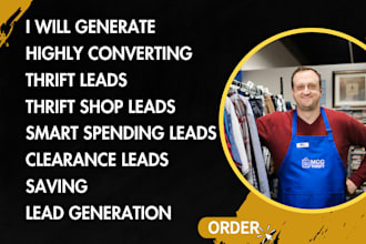 generate thrift leads, thrift shop, smart spending leads thrift furniture leads